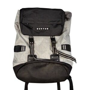 Burton Rucksack Backpack Grey Heather Black Hiking Commuter Bag Padded Laptop